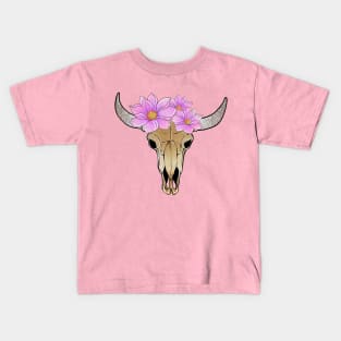 Boho Skull Kids T-Shirt